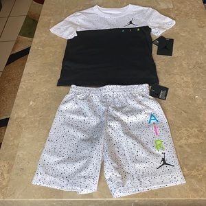 Nike Air Jordan T-Shirt And Shorts Sets